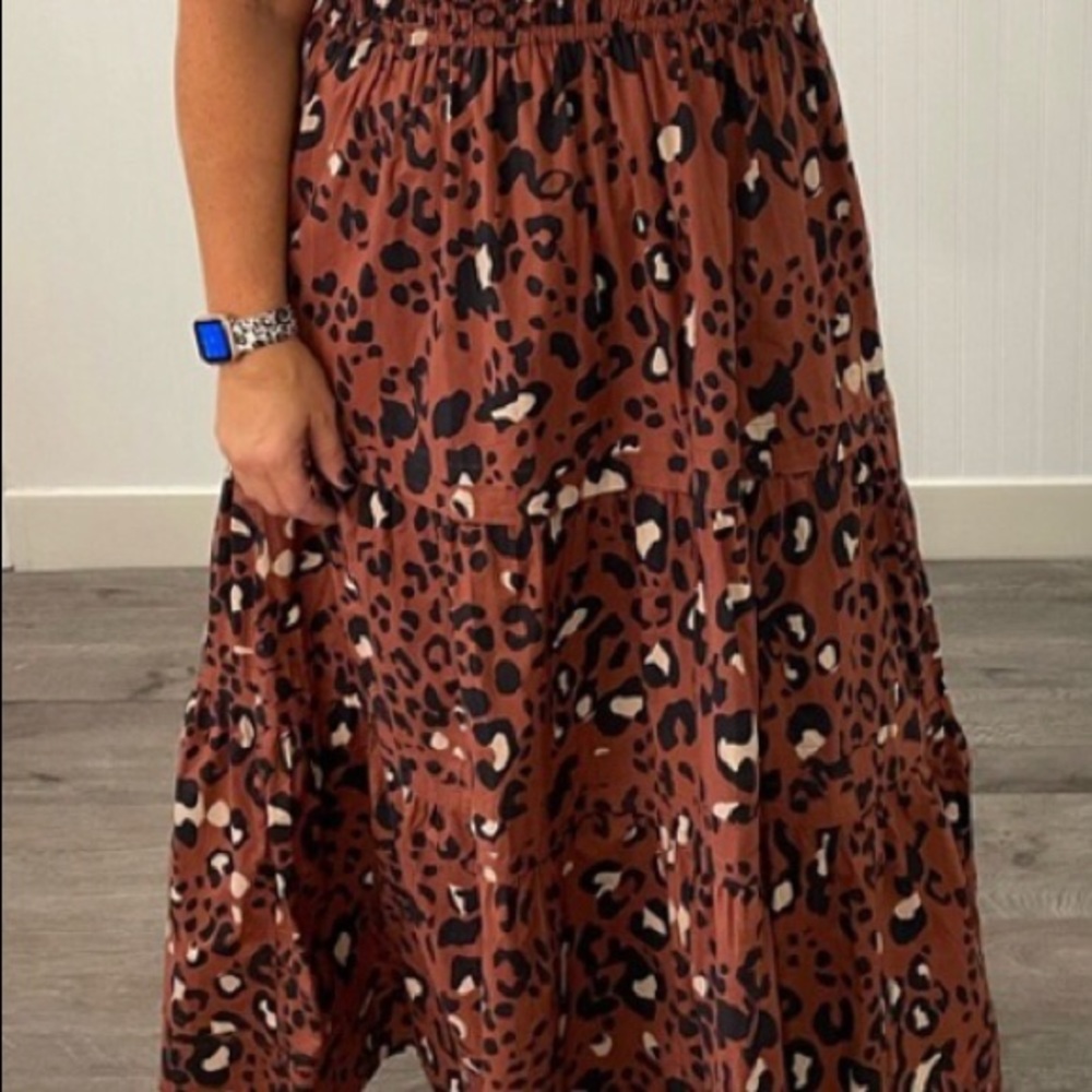 Maeve by Anthropologie Cheetah Print Dress  xsmall